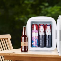 Mini Koelkast - Compacte 9 Liter Koelkast met Stille Werking, Glazen Deur en Dubbele Functie - Koelen en Verwarmen, Geschikt voor Thuis en Onderweg — thumbnail 5