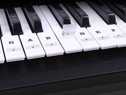 Piano Stickers - Keyboard Stickers - Eenvoudig Muzieknoten Leren - 49/54/61/88 Toetsen - Zwart — thumbnail 3
