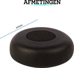 Somstyle Oorkussens Geschikt Voor Jabra Evolve 75 - 2 Stuks - Zacht Schuim - Eiwitleer - Zwart — thumbnail 3