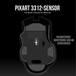 Spirit of Gamer Gaming Muis – Muis – Muis Draadloos – 8 Knoppen – RGB – 4800 DPI – Zwart — thumbnail 4