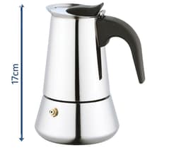 Koffiepot Italiaanse Espresso Maker INDUCTIE - 200ml - 4 kopjes - Moka Express Percolator 4 kops Roestvrijstaal - Palermo — thumbnail 2