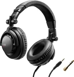 Hercules HDP DJ45 - Bedrade DJ Koptelefoon - 20-20.000 Hz - 95 dB @ 1 Vrms - 3,5mm / 6,35mm - Zwart — thumbnail 1