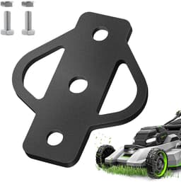 3-weg trekhaak voor grasmaaier, universeel, met twee montageschroeven voor grasmaaier, zitmaaier, aanhanger, grasmaaier, accessoires van staal, grasmaaier, accessoires, zwart — thumbnail 1