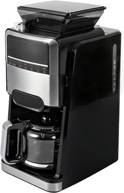SNJY® Koffiemachine met Bonen - Volautomatische Koffiemachine - Espressomachine - Koffiezetapparaat Bonen - 1400W - Zwart — thumbnail 1