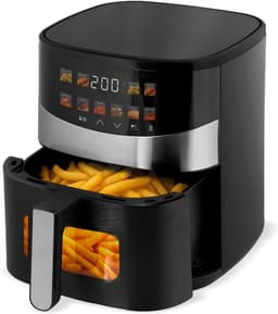 Heteluchtfriteuse - Airfryer Oven - Gezond Koken - 10 Voorgeprogrammeerde Functies - 6 Liter - Zwart Antraciet — thumbnail 2