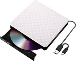 Externe Schijf - Data Writer - Bestanden Overzetten - Snelle USB Koppeling - Compact Ontwerp - Wit — thumbnail 1
