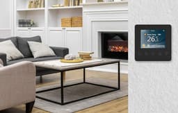 Draadloze thermostaat - Digitale kamerthermostaat - Verwarming regelen - Kleurendisplay - 16 A - Zwart — thumbnail 1