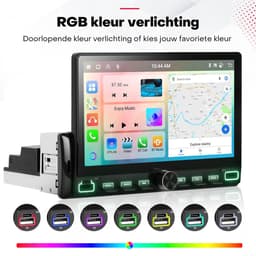 Boscer 1 Din Autoradio met Scherm - Draadloos Apple CarPlay & Android Auto - 7 Inch HD Touchscreen - Android 15 - 6+128GB - GPS Navigatie, WiFi & Bluetooth - Achteruitrijcamera & Microfoon — thumbnail 5