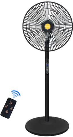 Livista Statiefventilator - Met Afstandsbediening - Staande Ventilator - 112 cm Hoog - 8 Snelheden - Timer - 90° Oscillerend - 40° Kantelbaar - Zwart — thumbnail 1