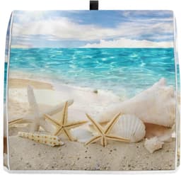 Mixerhoes Keuken - Standmixerhoes Beschermhoes - Keuken Organisatie - Met Opbergvak - 37x27x43cm - Strand Zeester — thumbnail 5