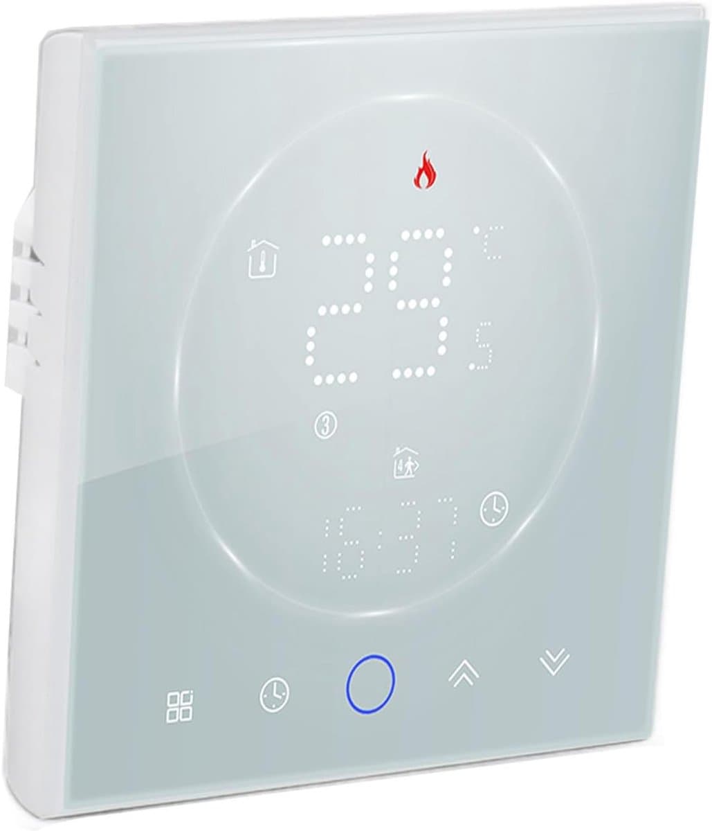 Slimme Thermostaat - Programmeerbare Regelaar - Energie Besparen - Nauwkeurigheid ±1℃ - AC 95-240V - Wit — afbeelding 1