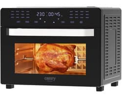 Airfryer Oven 30 Liter – 2200W – 24 Automatische Programma's – Inclusief Draaispit en Accessoires Multifunctionele Heteluchtoven – Bakken, Grillen, Braden & Drogen