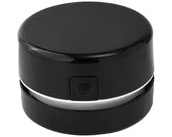Mini Handheld Tafelstofzuiger Zwart, Bureauaccessoire voor Diamant Nail Art Gereedschap, Compact Stofzuiger voor Nagelpoeder en Bureaustof，Batterij