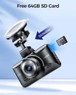 Dashcam voor auto - Zwart - 170° Groothoeklens - 1080p Full HD Camera met Nachtzicht en Parkeermonitor — thumbnail 3