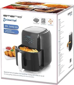 Heteluchtfriteuse - Airfryer Frituurpan - Gezond Frituren - Snel Luchtsysteem - 55 Liter - Zwart — thumbnail 3