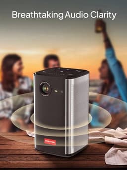 Byintek - P70 - Beamer - Projector Beamer - Mini Meamer - 960x540dpi - 20W - DLP Automatische focus - met WiFi - 300 ANSI Lumens - Zwart — thumbnail 5