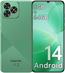 OUKITEL C53 mobiele telefoon, 6,6 inch HD, 8GB RAM+64GB uitbreidbaar tot 1TB, 4300mAh batterij, 13MP camera, Android 14 — thumbnail 1