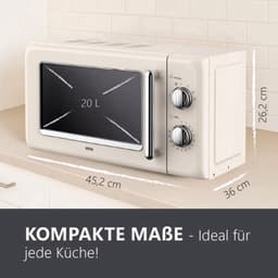 Magnetron – Retro Magnetron – Microwavemagnetron – Keukenmagneetoven – Mini Magnetron – 20 Liter Inhoud – 700 Watt Vermogen — thumbnail 2