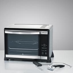 Rommelsbacher BGE 1580/E Elektrische Mini Oven met Draaispit - 30 Liter, 8 Kookfuncties, Elektronische Temperatuurregeling 80-230°C, Laagtemperatuurgaren, RVS, Accessoires Inbegrepen — thumbnail 3