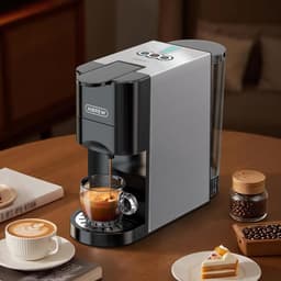 HiBREW H3D 4-in-1 Koffiecupmachine - 20 Bar - Voor NS/DG/ESE/Pods & Gemalen Koffie - Warm & Koud - 7 Waterniveaus - Roestvrijstaal - Zwart — thumbnail 2