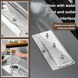Automatische Kopjeswasser - Glas Spoeler Bekerspoeler - Snel Glazen Reinigen - Dubbele Kop - 665 cm x 288 cm - RVS — thumbnail 5