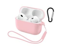 Studio Air® Airpods Hoesje Pro 3 Siliconen Case - Roze - Hooked - Soepel Airpod Hoesje voor Airpods Pro 3 (model 2025)