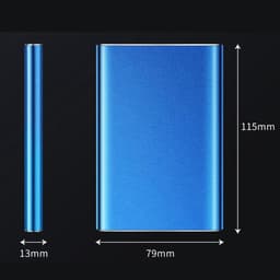 Externe Harde Schijf - Mobiele Opslag - Data Overzetten - Snelle USB 3.0 - 160 GB - Zilver — thumbnail 2