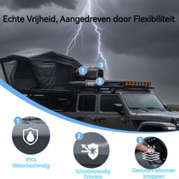 CYBERTAKE S2 Pro - Mobiele Airco - 5100BTU koeling & 6100BTU verwarming - 12V/24V/48V - Stil ≤55dB met App — thumbnail 2