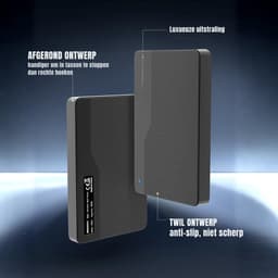 QORA® SSD Externe Harde QORAijven - SSD Externe Harde QORAijf - Zwart - 14cm x 9cm x 3cm — thumbnail 2