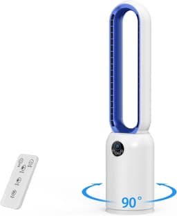 Torenventilator - Staande ventilator - Ruimte Koelen - 24 Snelheden - 60 Graden Oscillatie - Blauw — thumbnail 1