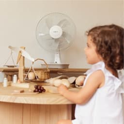 Tafelventilator - Grote ventilator - Ruimte Koelen - Koperen Motor - 40 cm Diameter - Wit — thumbnail 2