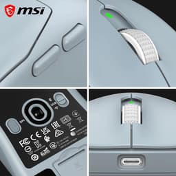 MSI FORGE GM340 WIRELESS SKY – Gamingmuis – Draadloos RF - Bluetooth – Optisch – 12.000 DPI — thumbnail 5