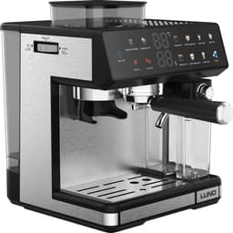 LUND 68501 Premium Pistonmachine met Ingebouwde Bonenmaler – Espressomachine met Automatische Melkopschuimer – 20 Bar – 11 Programma's – Kleuren Touchscreen – RVS — thumbnail 2
