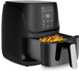 QIN® Mini airfryer - Airfryer - Airfryer klein - Zwart - ‎40cm x 33cm x 33cm — thumbnail 1