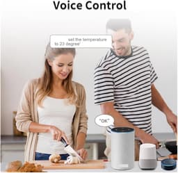 Wifi Thermostaat - Temperatuurregelaar Ketel - Verwarming Regelen - Telefoon Afstandsbediening - 86x86mm - Wit — thumbnail 4