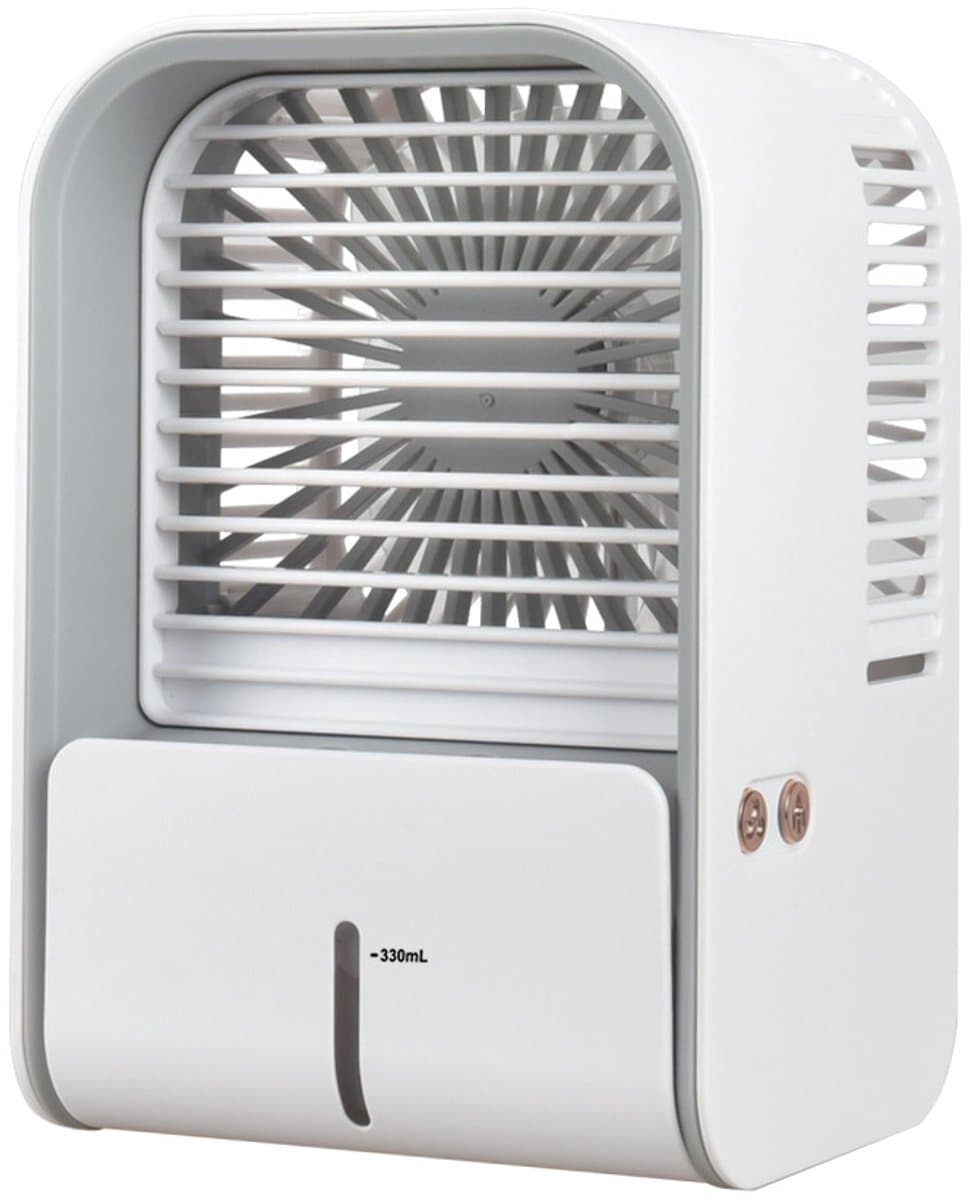 Bureauventilator met luchtcirculatie | Slaapkamerventilator | Kleine, stille bureauventilator | Compact, draagbaar ontwerp met luchtcirculatie - wit — afbeelding 1