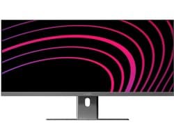 Alogic Edge 34 Ultrawide Monitor (WQHD) – Resolutie 3440 x 1440 (UWQHD) – Pixeldichtheid 110 PPI – USB-C Host Verbinding (90W Opladen en Data, DP Alt Mode voor Video) - Grijs