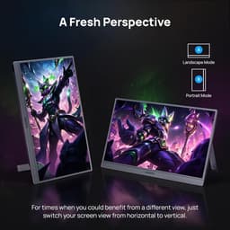 Arzopa Z1FC - Portable 144hz Gaming Monitor - Inclusief Sleeve - Premium Slim Aluminium Design - Space Grey - Apple Macbook Compatible - 100% sRGB Kleurprofiel - Met kabelbundel - 16 inch — thumbnail 5