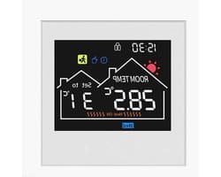 Slimme thermostaat - Vloerverwarming bediening - Energie besparen - App bediening - 11 x 11 x 5 cm - Wit
