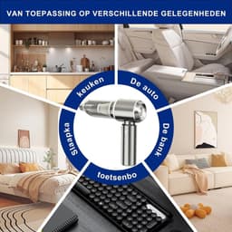 Zavio® Auto Stofzuiger - Kruimeldief - Handstofzuiger — thumbnail 5