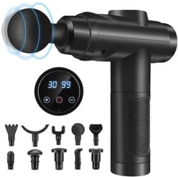 Massagengun - Massage Gun - Massage Pistool - Zwart - 10cm x 10cm x 10cm — thumbnail 1