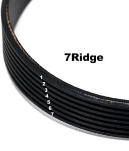 Grasmaaier Riem - Aandrijfriem Rubber - Motor Aandrijving - Slijtvast Materiaal - 470mm Omtrek - Zwart — thumbnail 3