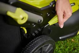 Accu Grasmaaier - Tuinmaaier - Gazon Onderhoud - Borstelloze Motor - 40 cm Snijdbreedte - Grijs — thumbnail 3