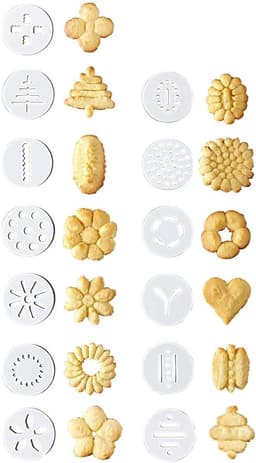 Koekjespers Set - Deegspuit Decoreren - Bakken Thuis - Inclusief Recepten - 25 x 16 x 6 cm - Groen — thumbnail 3