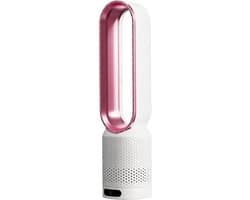 Casalora Ventilator Staand - Bladloze Ventilator 58 cm - Luchtcirculator met Afstandsbediening, 8 Snelheden, 90° Oscillatie, Timer en Luchtzuivering – Veilig en Comfortabel voor Woonkamer, Slaapkamer en Kantoor - Roze