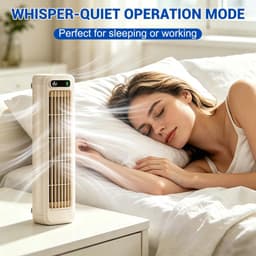 Draagbare Airconditioner - 3-Snelheids Oplaadbare Circulerende Kleine Draagbare Conditioners, Stille Ophang- en Staand Airconditioner Voor Thuis, Kantoor, Camping - Inclusief twee zelfklevende haken. — thumbnail 5