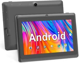 SnelShoppen - Android 5.0 Quad Core Tablet PC 7 inch, 1GB RAM, 8GB ROM, Dual Cameras, WiFi, Bluetooth, Geschikt voor Kinderen en Volwassenen, Zwart — thumbnail 1
