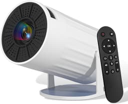 SnelShoppen - Mini-beamer 1080p 4K Draagbare Projector met WiFi 6 en Bluetooth 5.0 - Keystone, 180° Draaibaar, Ideaal voor Huis, Outdoor, Camping & Fe — thumbnail 1