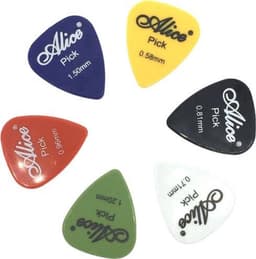 30x Plectrums - Gitaar plectrum set - Guitar picks - Plectra - Gitaar accessoires - Plektrums - Picks voor gitaar - 6 diktes - Kleurenmix - Muziek accessoires - Gitaarspelen - Gitarist - Jonyx — thumbnail 2