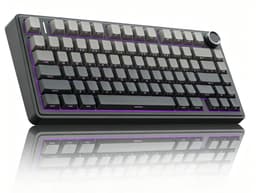 AULA F75 Pro - Draadloze Gaming Toetsenbord - Mechanisch Toetsenbord - 75% Hot-Swappable Custom Toetsenbord Met Draaiknop - 2,4 GHz/USB-C/BT5.0 Mechanisch Gamingtoetsenbord - Zeerif Zwart — thumbnail 1